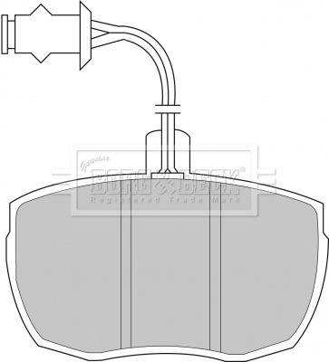 BBP1481 BORG & BECK Комплект тормозных колодок, дисковый тормоз