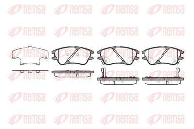 113902 REMSA Комплект тормозных колодок, дисковый тормоз