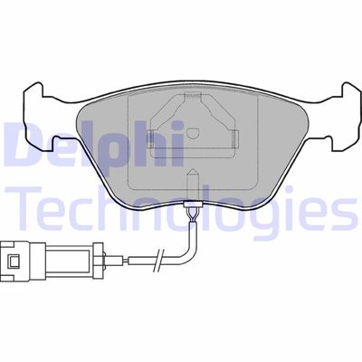 LP886 DELPHI Комплект тормозных колодок, дисковый тормоз