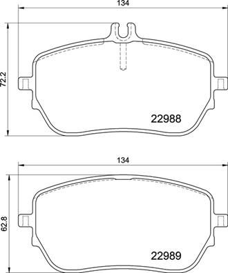 P50146 BREMBO Комплект тормозных колодок, дисковый тормоз