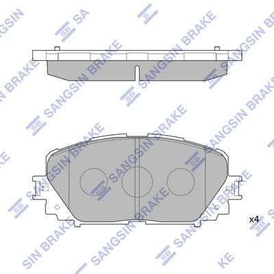 SP1588 Hi-Q Комплект тормозных колодок, дисковый тормоз