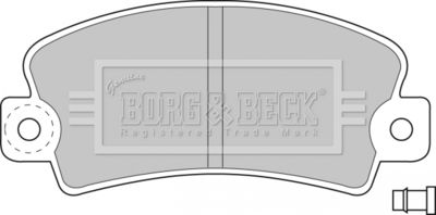 BBP1036 BORG & BECK Комплект тормозных колодок, дисковый тормоз