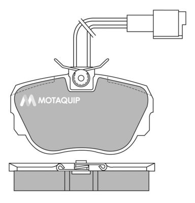 LVXL399 MOTAQUIP Комплект тормозных колодок, дисковый тормоз