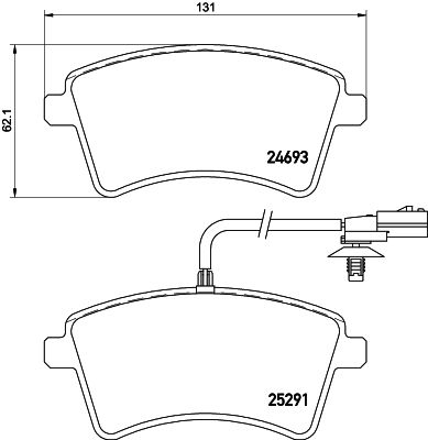 PCP1490 DON Комплект тормозных колодок, дисковый тормоз