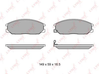 BD3614 LYNXauto Комплект тормозных колодок, дисковый тормоз