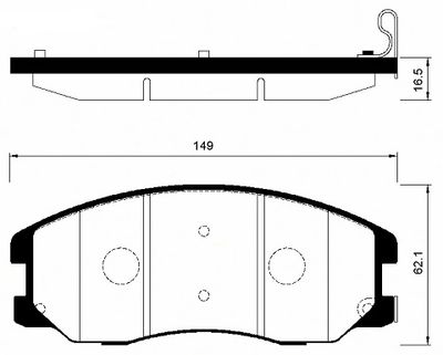 FBP4193 FI.BA Комплект тормозных колодок, дисковый тормоз