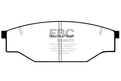 DP539 EBC Brakes Комплект тормозных колодок, дисковый тормоз