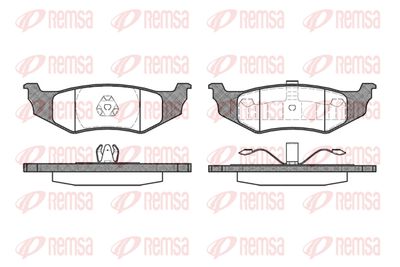 048240 REMSA Комплект тормозных колодок, дисковый тормоз