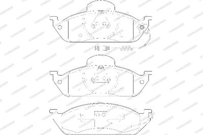 WBP23193A WAGNER Комплект тормозных колодок, дисковый тормоз