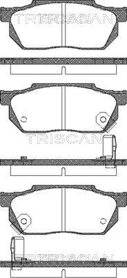 811040884 TRISCAN Комплект тормозных колодок, дисковый тормоз