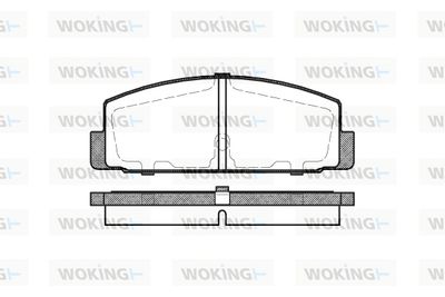 P079330 WOKING Комплект тормозных колодок, дисковый тормоз