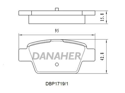 DBP17191 DANAHER Комплект тормозных колодок, дисковый тормоз