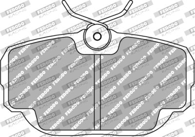 FCP660R FERODO RACING Комплект тормозных колодок, дисковый тормоз