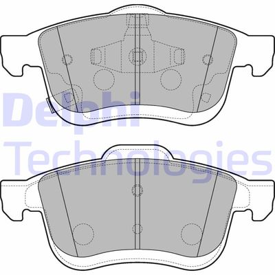 LP3220 DELPHI Комплект тормозных колодок, дисковый тормоз