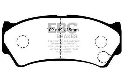 DP1299 EBC Brakes Комплект тормозных колодок, дисковый тормоз