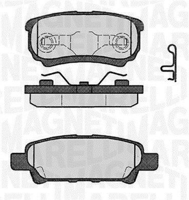 363916060285 MAGNETI MARELLI Комплект тормозных колодок, дисковый тормоз