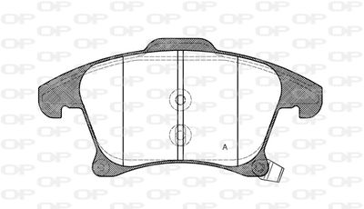 BPA124922 OPEN PARTS Комплект тормозных колодок, дисковый тормоз