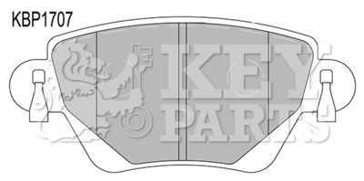 KBP1707 KEY PARTS Комплект тормозных колодок, дисковый тормоз