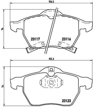 P59048 BREMBO Комплект тормозных колодок, дисковый тормоз