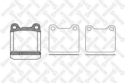 268010SX STELLOX Комплект тормозных колодок, дисковый тормоз