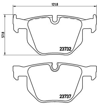 P06033 BREMBO Комплект тормозных колодок, дисковый тормоз