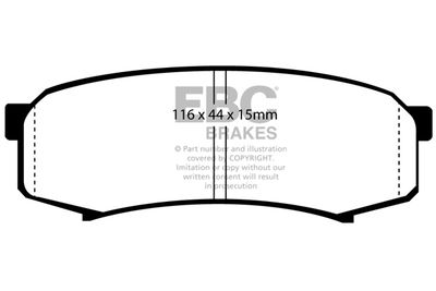 DP993 EBC Brakes Комплект тормозных колодок, дисковый тормоз