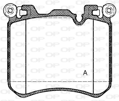 BPA141300 OPEN PARTS Комплект тормозных колодок, дисковый тормоз