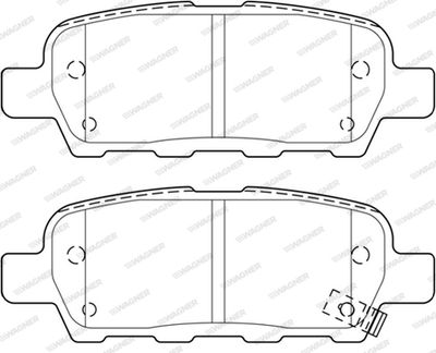 WBP23871B WAGNER Комплект тормозных колодок, дисковый тормоз