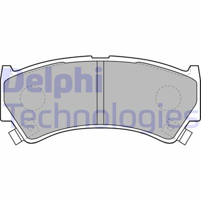 LP1548 DELPHI Комплект тормозных колодок, дисковый тормоз