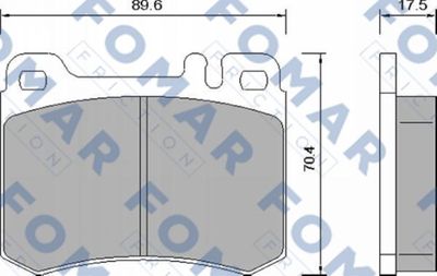 FO659681 FOMAR Friction Комплект тормозных колодок, дисковый тормоз