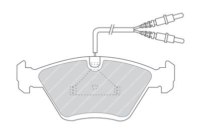 FDB953 FERODO Комплект тормозных колодок, дисковый тормоз