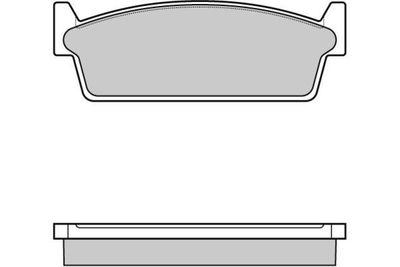 120440 E.T.F. Комплект тормозных колодок, дисковый тормоз