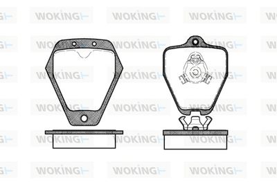 P408310 WOKING Комплект тормозных колодок, дисковый тормоз