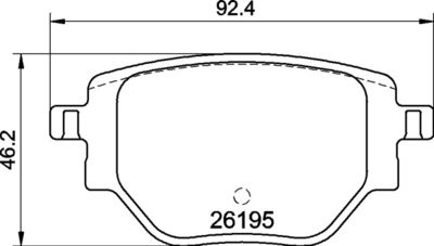 P59100 BREMBO Комплект тормозных колодок, дисковый тормоз