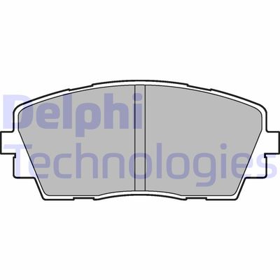 LP2296 DELPHI Комплект тормозных колодок, дисковый тормоз