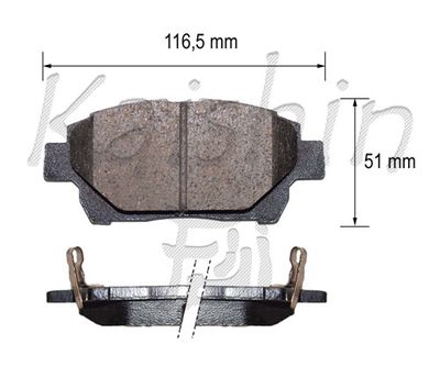 FK2283 KAISHIN Комплект тормозных колодок, дисковый тормоз