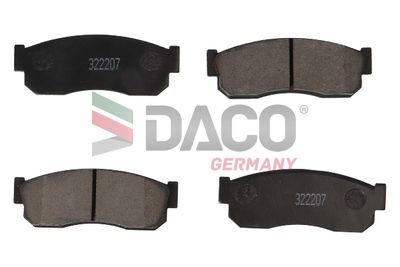 322207 DACO Germany Комплект тормозных колодок, дисковый тормоз