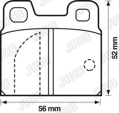 571804J JURID Комплект тормозных колодок, дисковый тормоз
