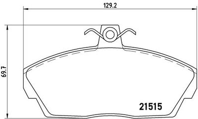 P44010 BREMBO Комплект тормозных колодок, дисковый тормоз