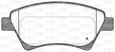 BPA097600 OPEN PARTS Комплект тормозных колодок, дисковый тормоз