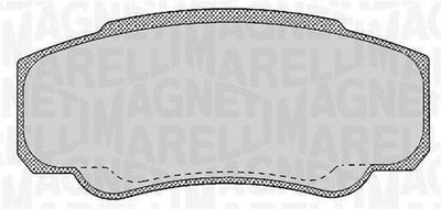 363916060188 MAGNETI MARELLI Комплект тормозных колодок, дисковый тормоз