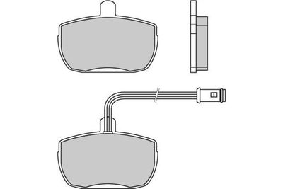 120315 E.T.F. Комплект тормозных колодок, дисковый тормоз