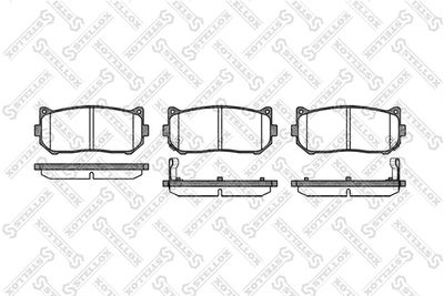 660002SX STELLOX Комплект тормозных колодок, дисковый тормоз