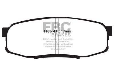 DP91816 EBC Brakes Комплект тормозных колодок, дисковый тормоз