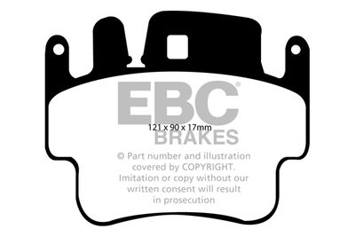 DP41514R EBC Brakes Комплект тормозных колодок, дисковый тормоз