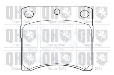 BP702 QUINTON HAZELL Комплект тормозных колодок, дисковый тормоз