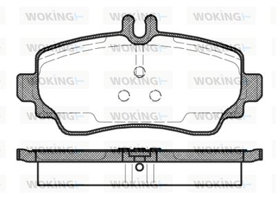 P750302 WOKING Комплект тормозных колодок, дисковый тормоз