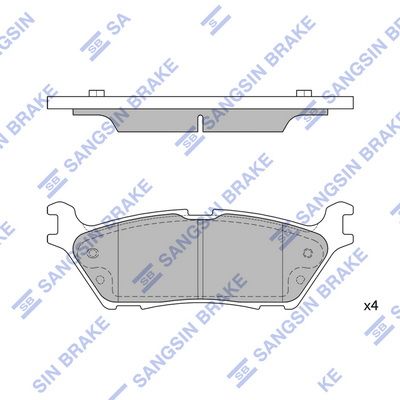 SP4274 Hi-Q Комплект тормозных колодок, дисковый тормоз