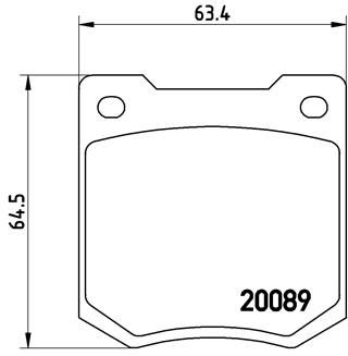 P24003 BREMBO Комплект тормозных колодок, дисковый тормоз