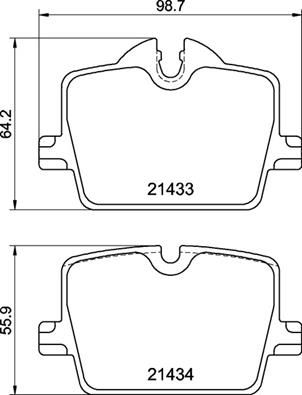 P06114 BREMBO Комплект тормозных колодок, дисковый тормоз